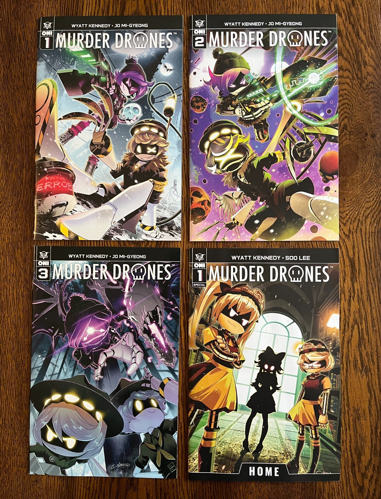 Murder Drones #1, 2, 3, and Murder Drones Home #1 (2026)