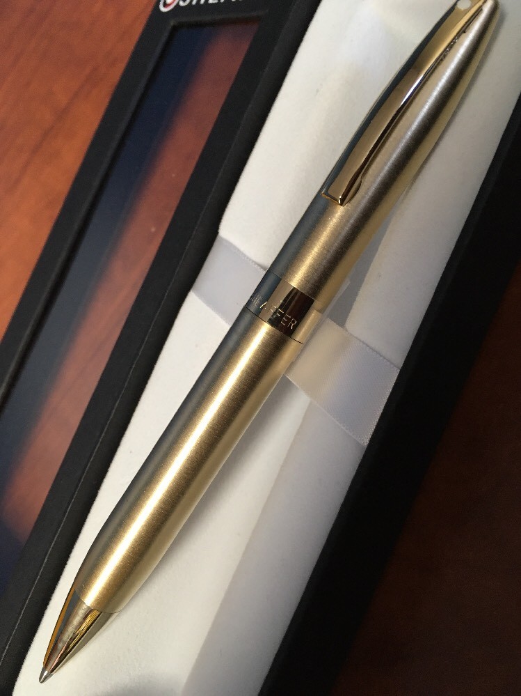 Sheaffer Legacy Heritage Brushed Gold Plate Ballpoint Pen – Made in Germany