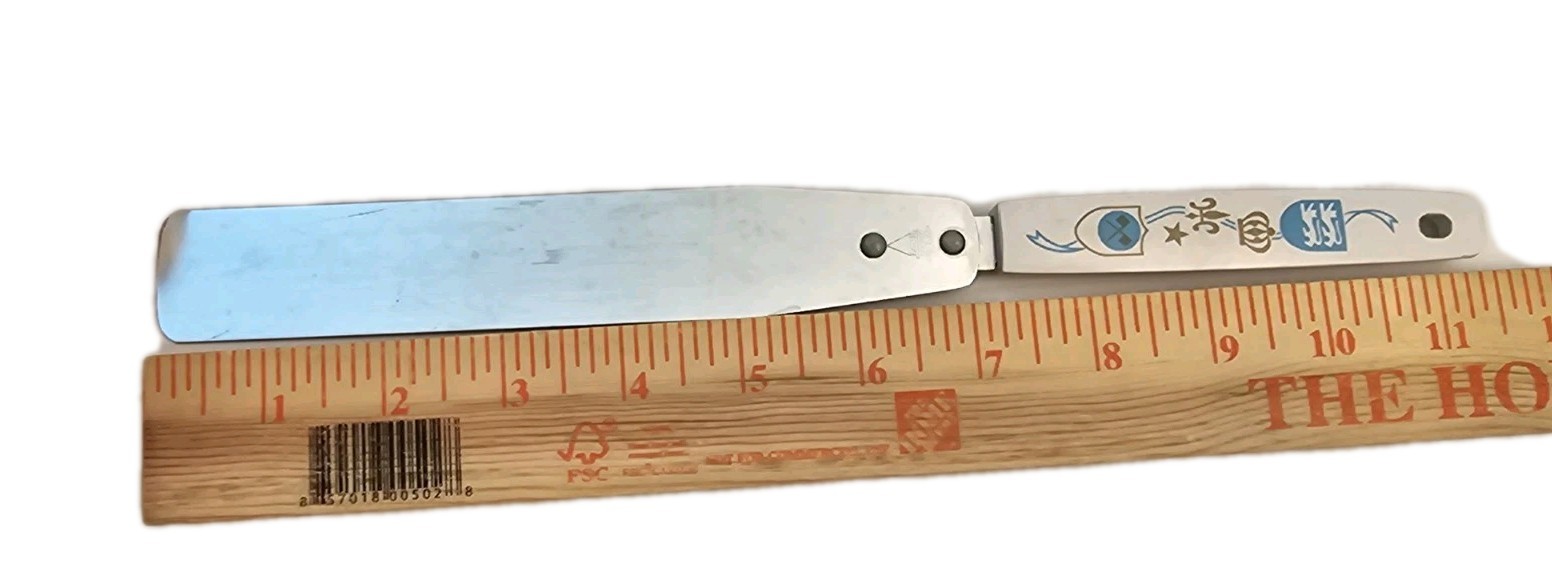 Vintage Household Deluxe Cake Icing Spatula Japan Decorated Handle 11.5″