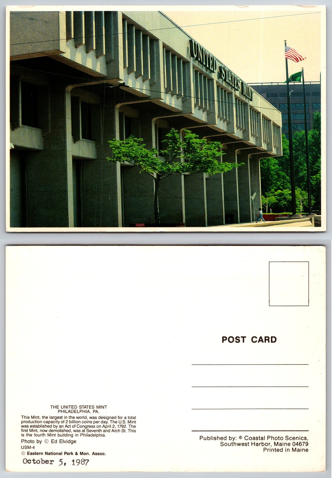 Continental United States Mint Building Postcard
