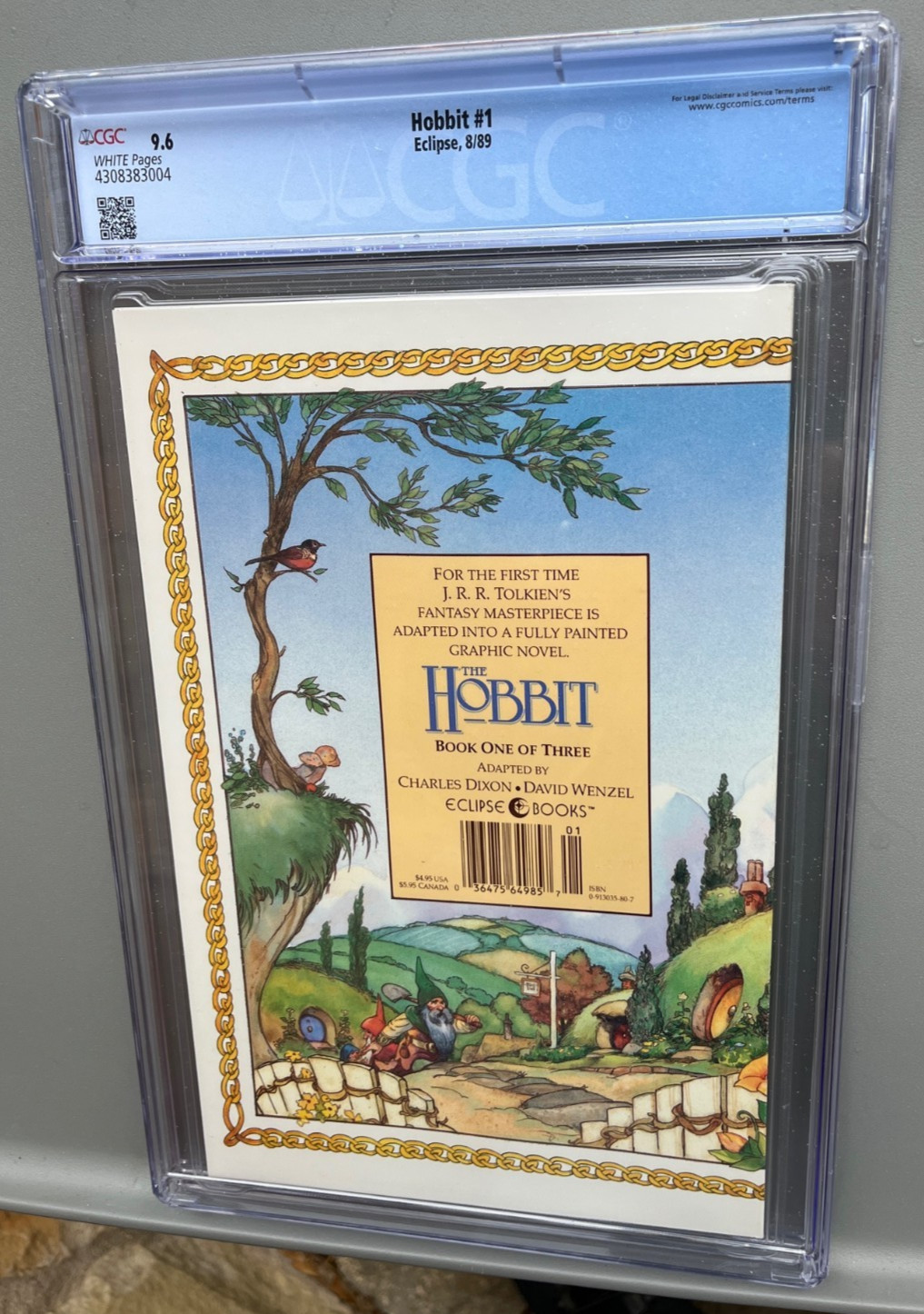 The Hobbit #1 CGC 9.6 Eclipse Comics 1989 First appearance Lord Of The Rings