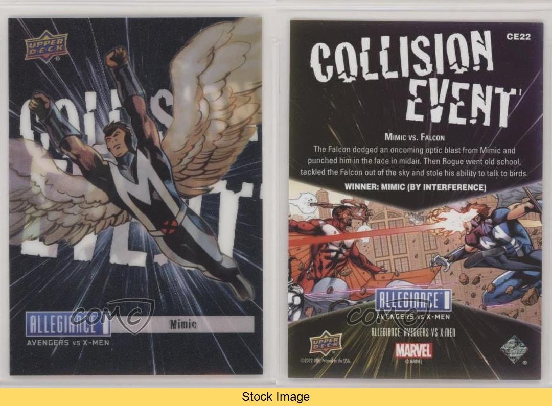2023 Upper Deck Allegiance Avengers vs X-Men Mimic Falcon #CE22 READ 0w6