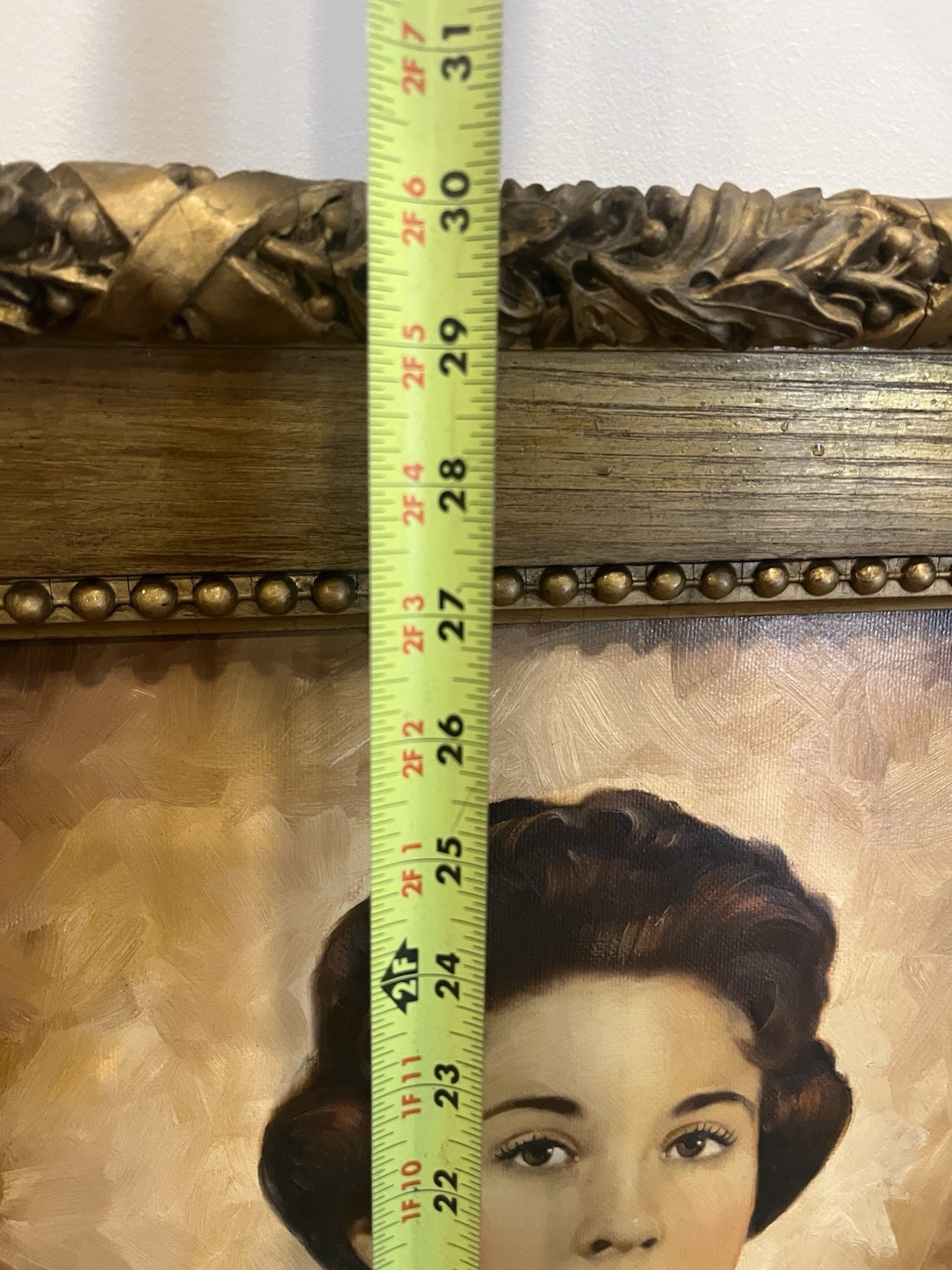 Antique Large Gold Gilt Picture Frame Gesso Victorian Rococo 31×24 16 X 22