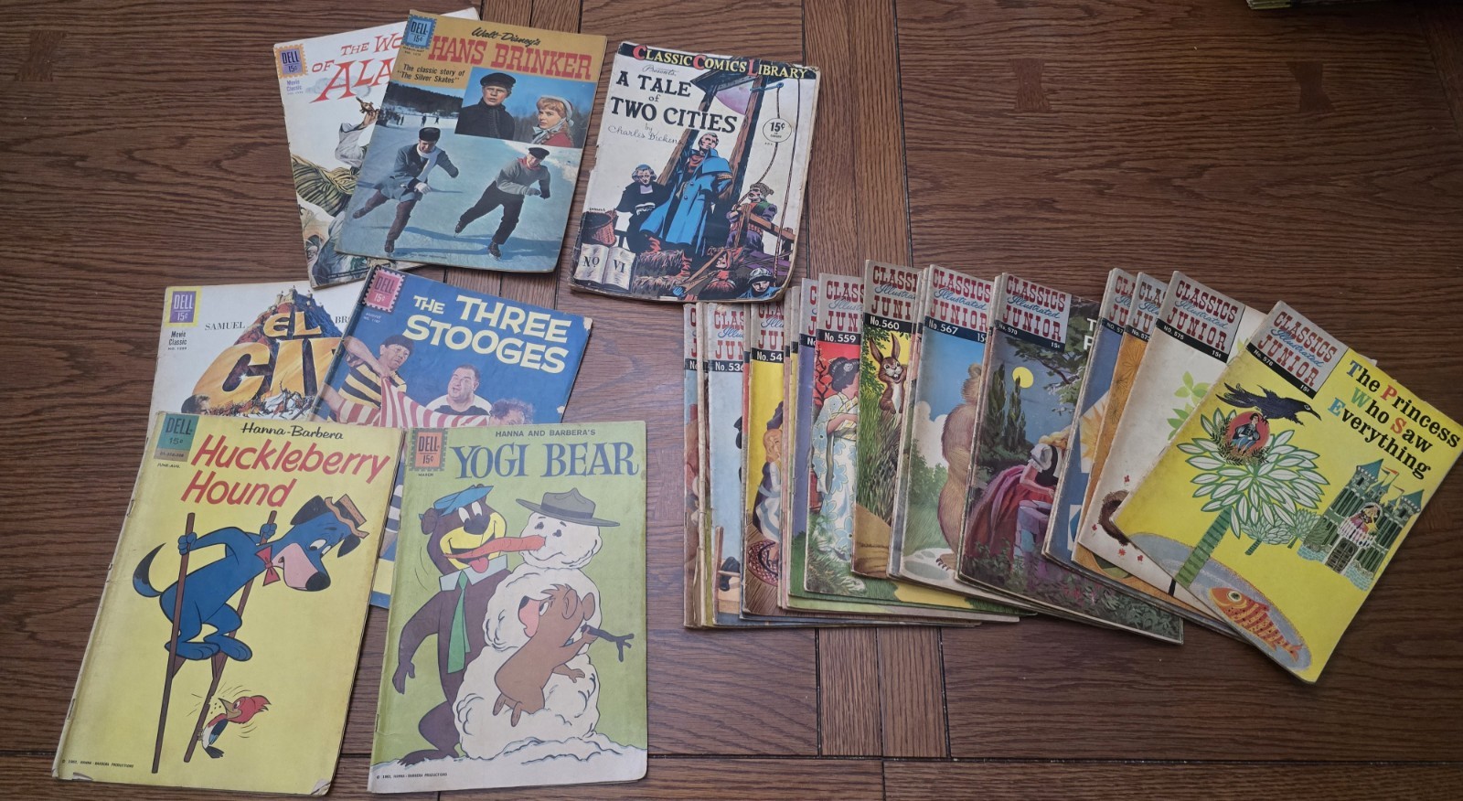 Vintage 1960s Classics Illustrated Junior Comics And Dell Lot of 26