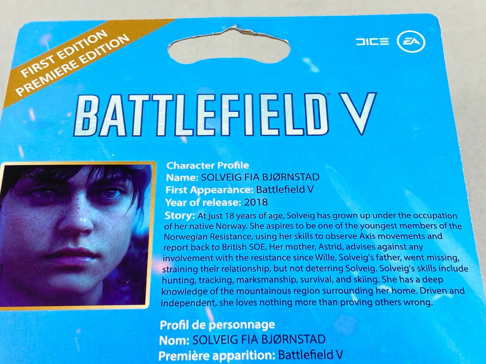 Totaku Collection Solveig Vinyl Figure N34 Battlefield V Exclusive 1st Edition