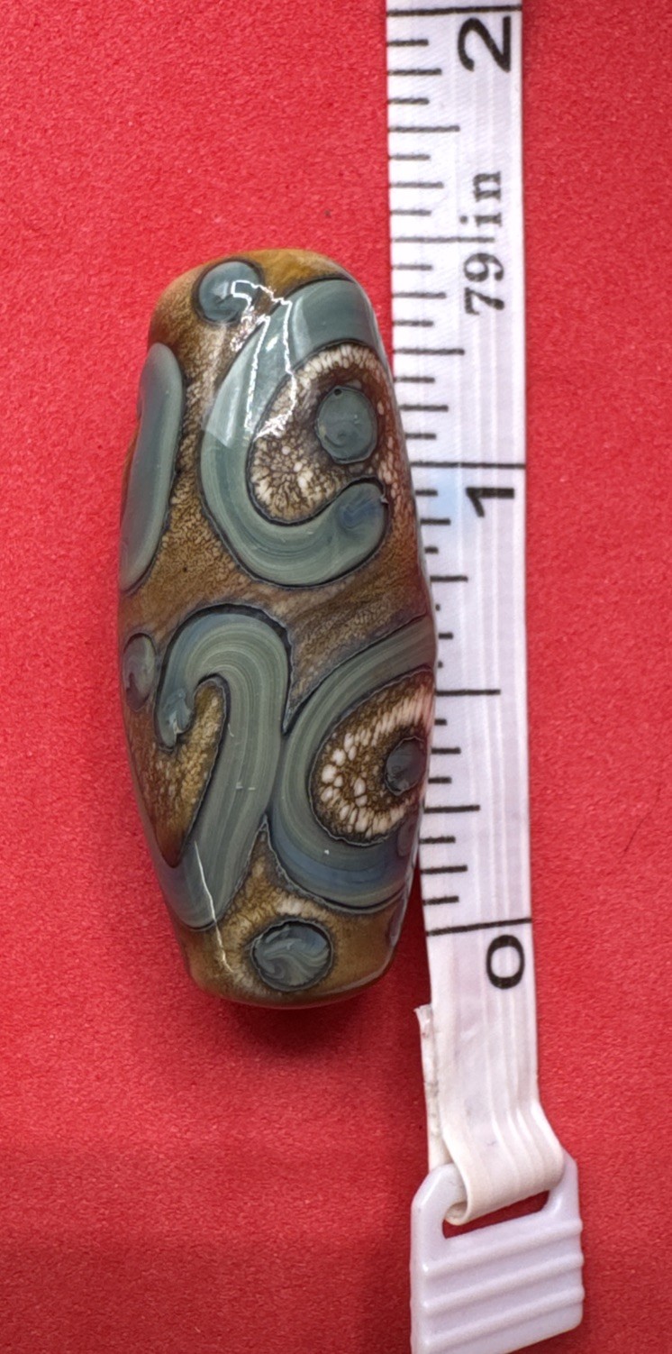Hand Blown Glass Handmade Miniature Multicolor Pendant 1.5”
