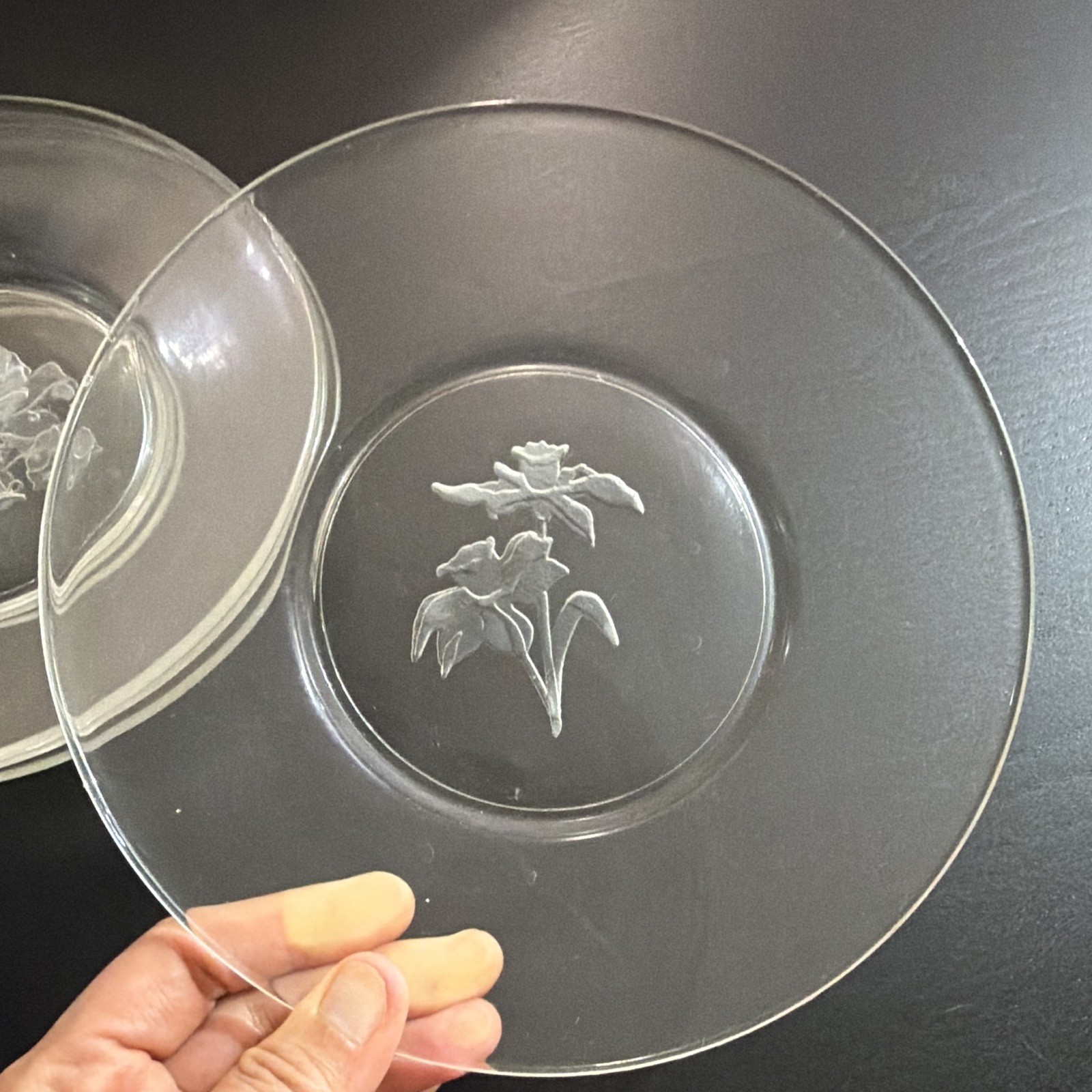 Arcoroc collection plates 8” – $15 ea (free shipping)