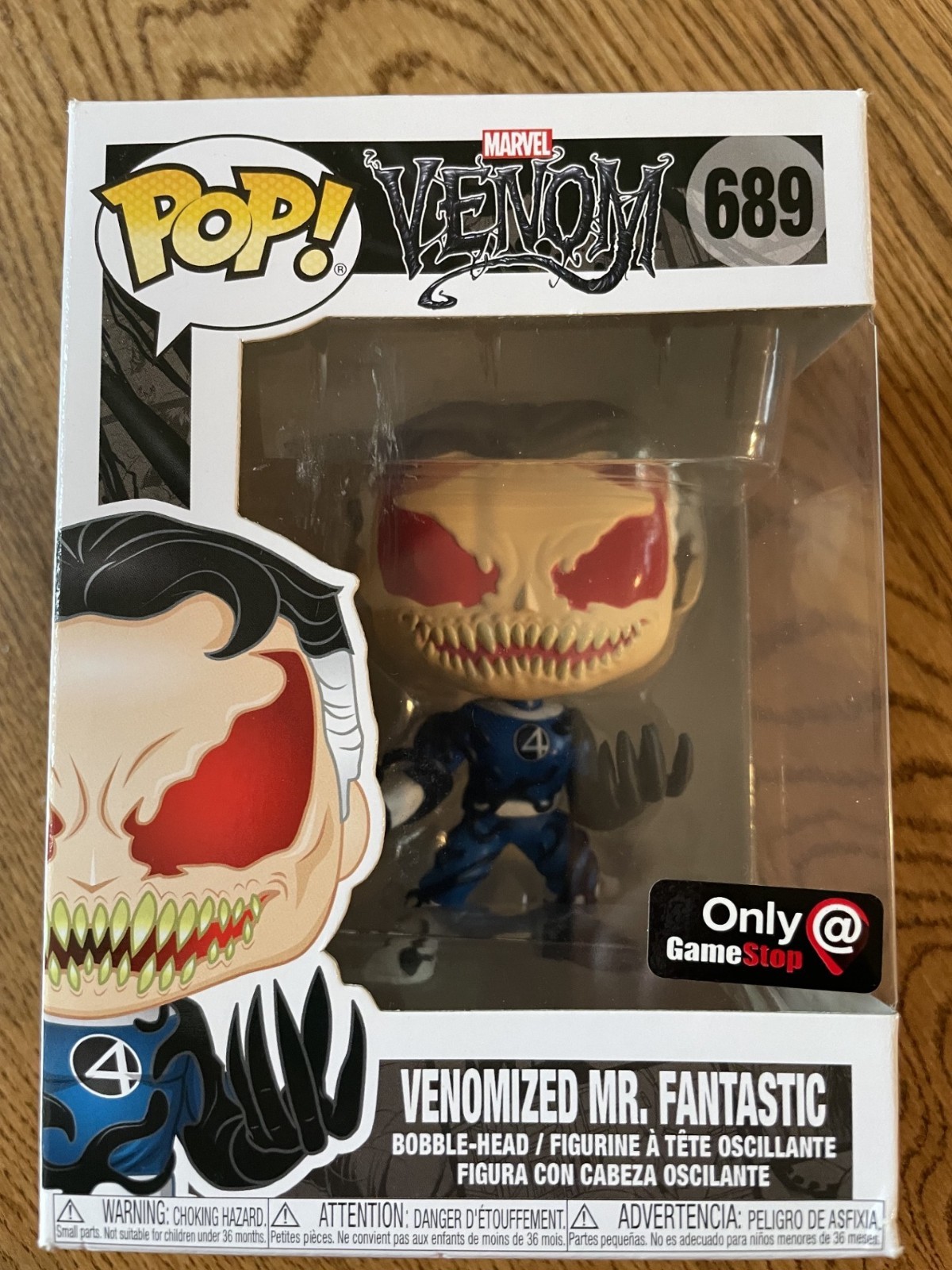 Funko POP Marvel Venomized Mr. Fantastic Exclusive Gamestop #689 – NEW MINT!