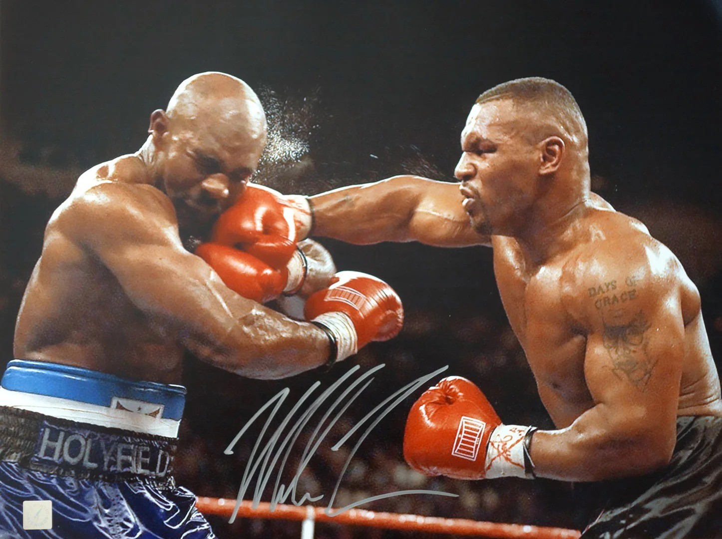 Mike Tyson Iron Mike Heavyweight Boxing Champion Vintage Action Photo Reprint