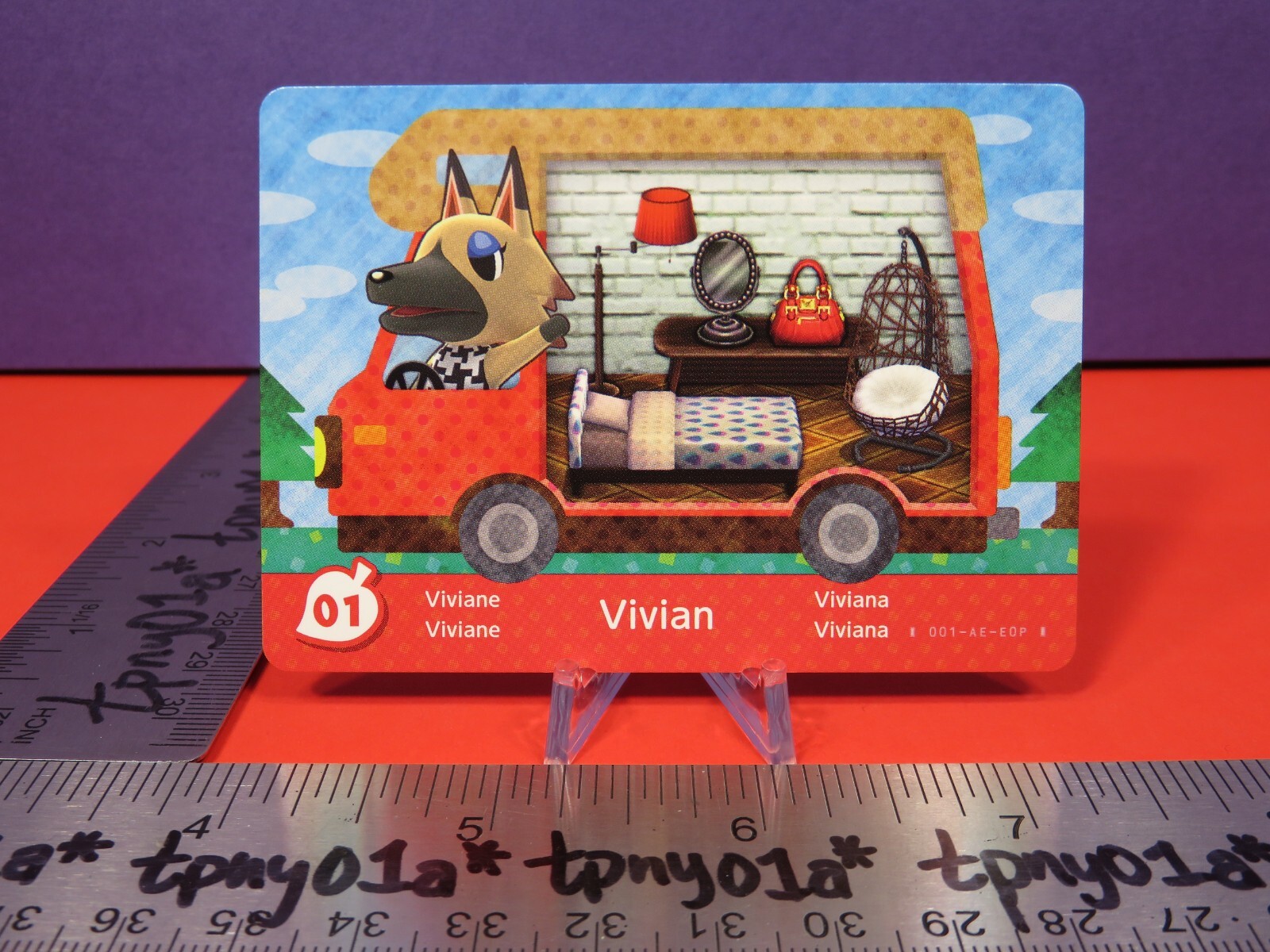 VIVIAN #01 AUTHENTIC EUR PACK FRESH Animal Crossing WELCOME Amiibo Card [eSE]