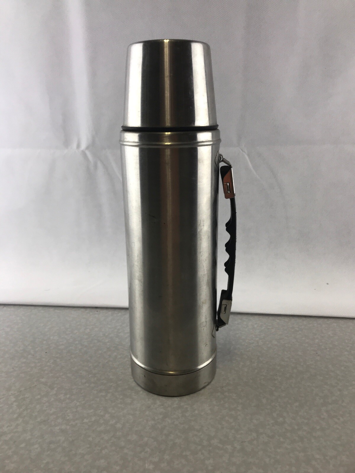 Vintage Hot Cold Champ Stainless Steel In and Out Thermos 1 QT KG Camping