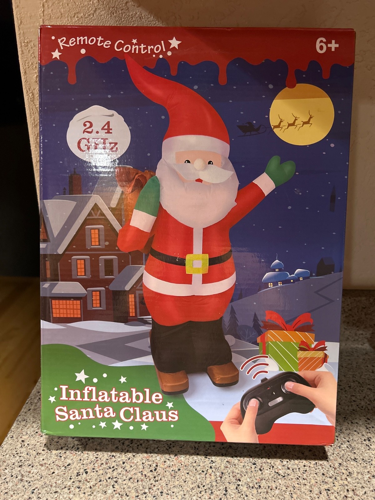 Inflatable Santa Claus° Remote Control 360 degree Rotation