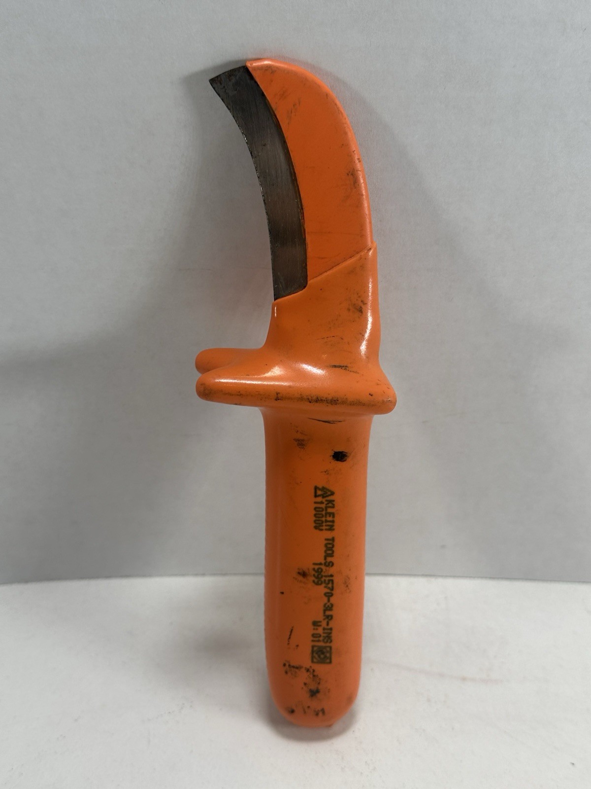 KLEIN TOOLS 1570-3LR-INS 8″ LINESMAN SKINNING KNIFE 1000V – EXC – USA
