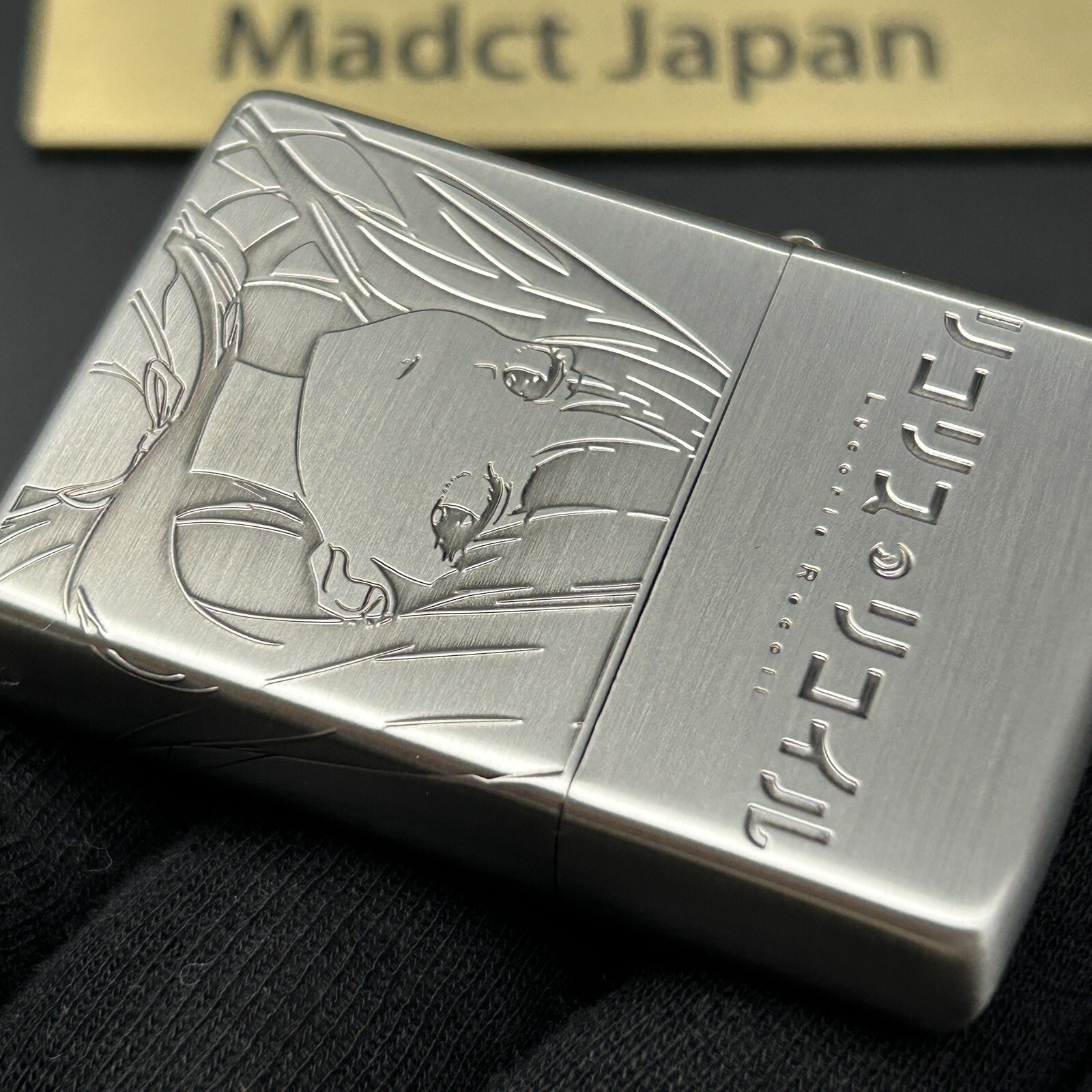 Zippo Oil Lighter Lycoris Recoil Chisato Takina Silver Brass Regular Japan Anime