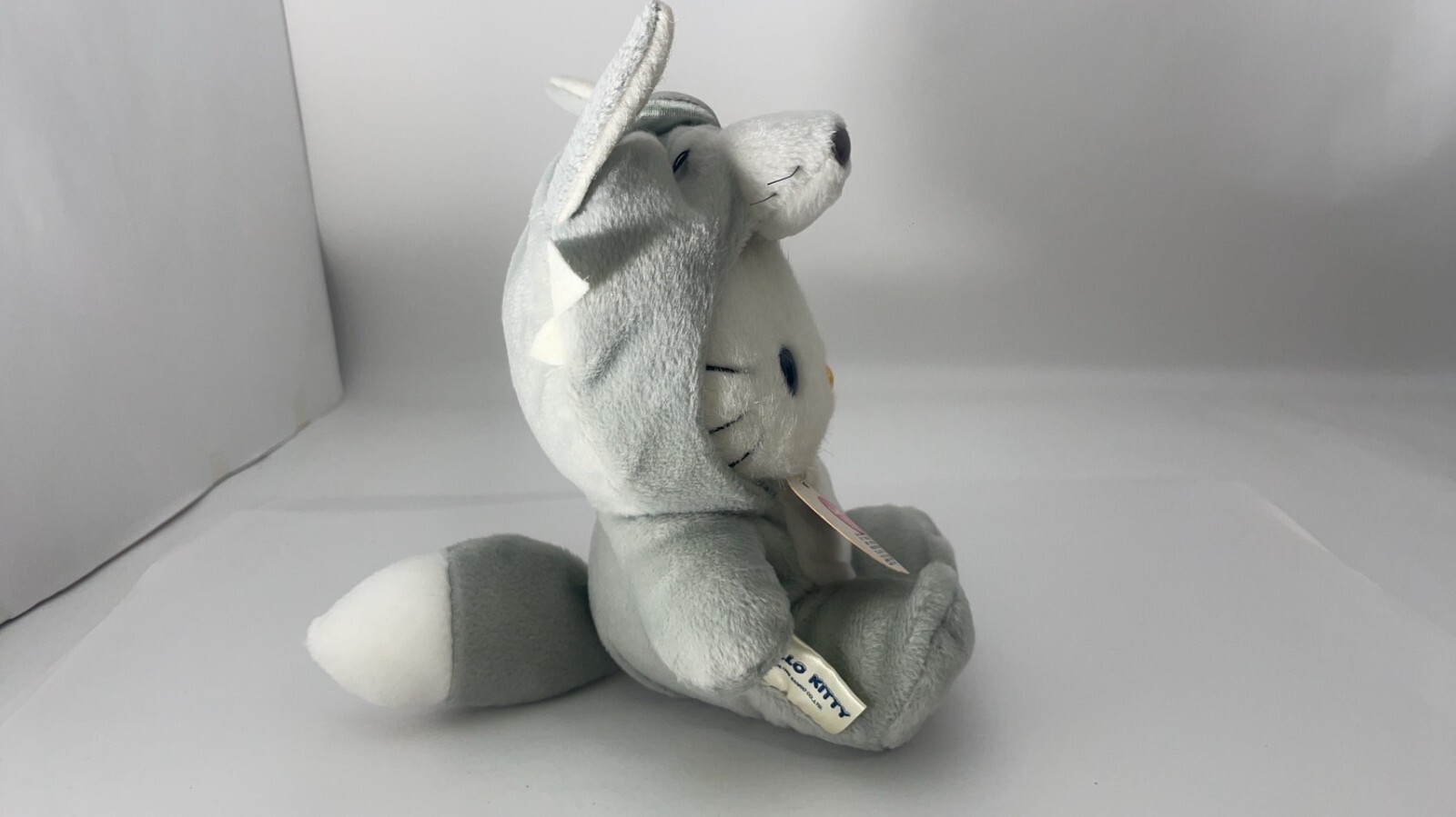 Sanrio Hello Kitty Plush Toy Grey Kigurumi Type 19cm / 7.5 Inch in 1988