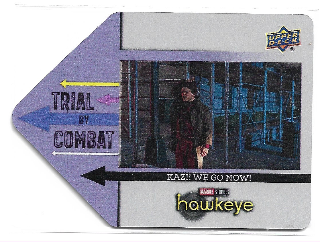 2023 Upper Deck Hawkeye Trial By Combat Die Cut Metal Insert Card TBC23