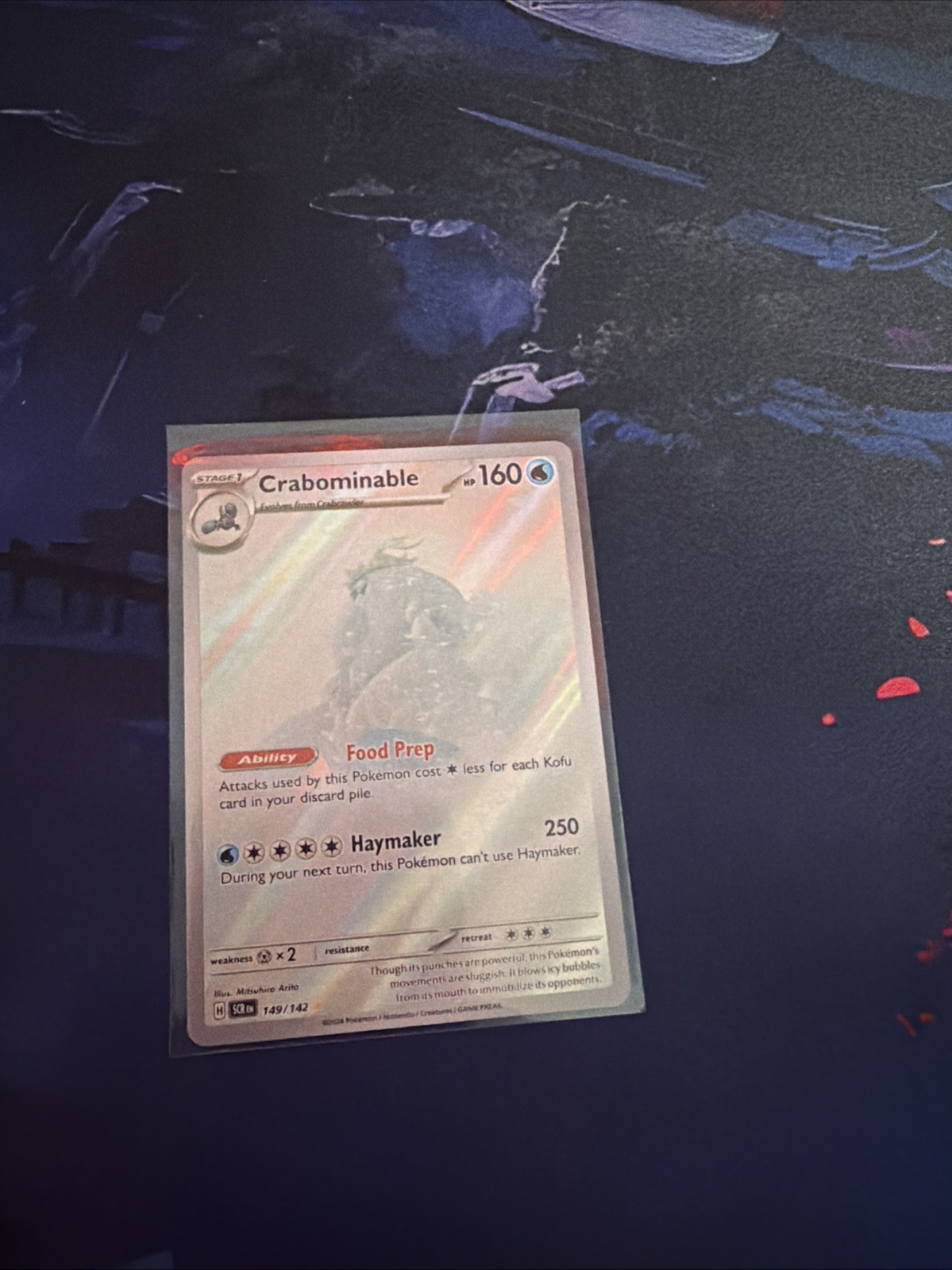 Pokémon TCG Crabominable Illustration Scarlet & Violet Stellar Crown 149/142