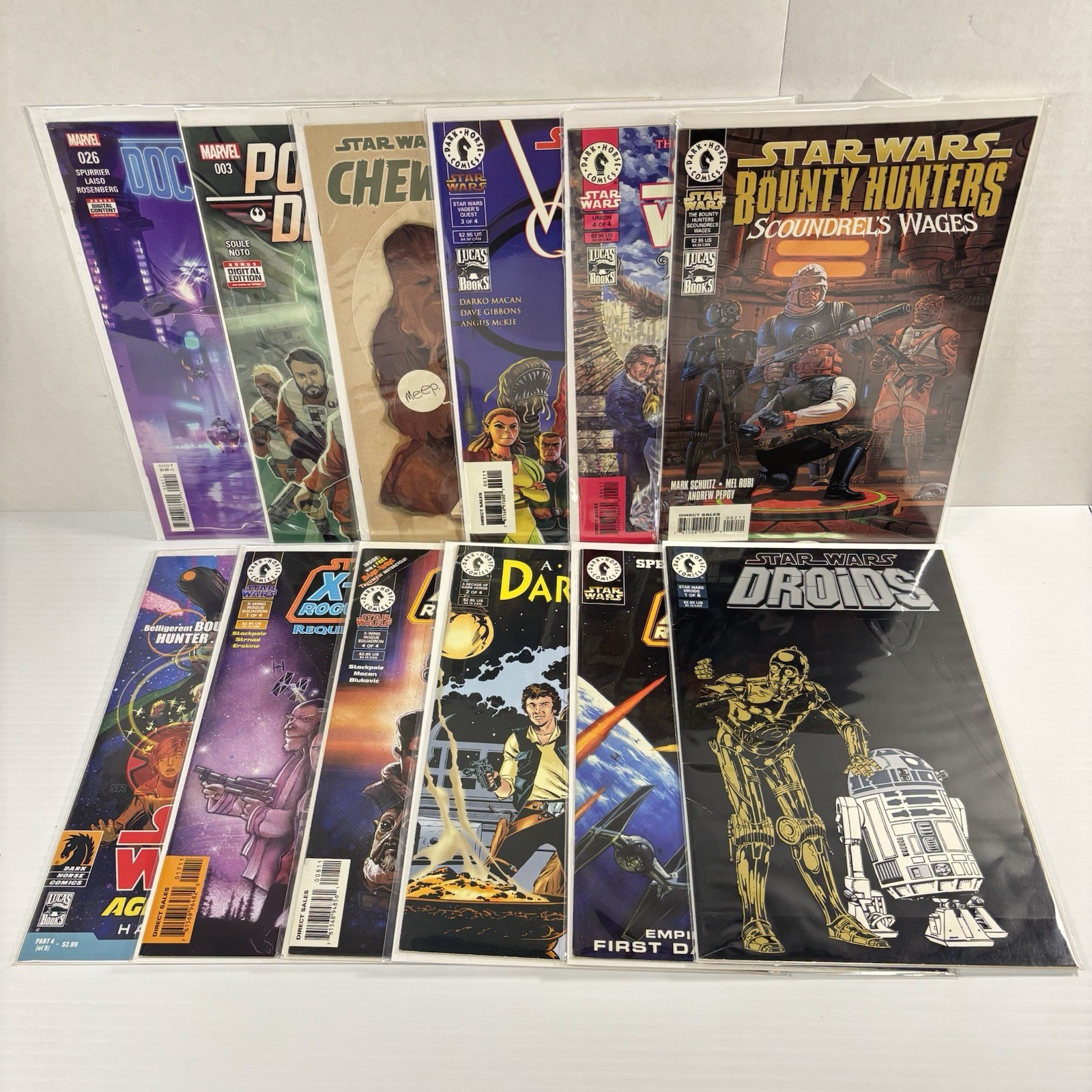 Mixed Star Wars Comic Lot 12 Dark Horse/Marvel Issues VF/NM Modern/Vintage
