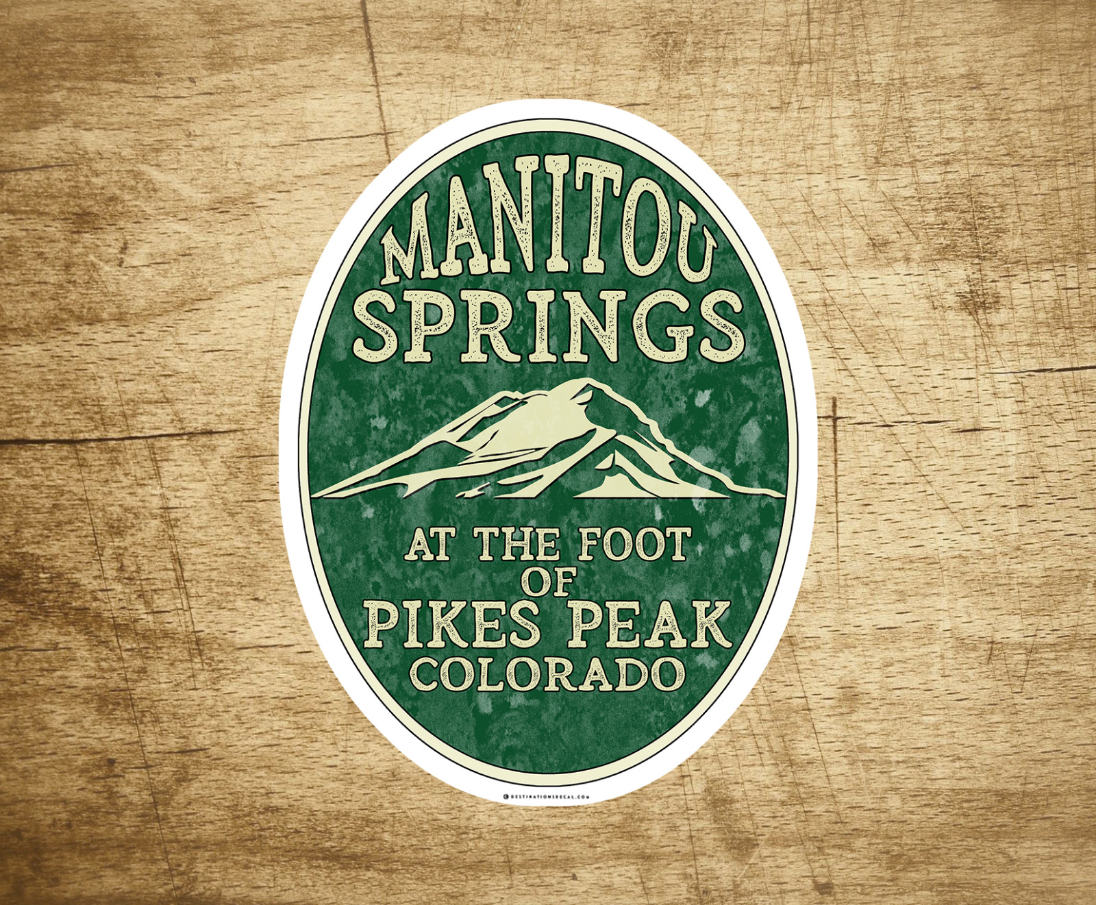 3.75″ x 2.75″ Manitou Springs Colorado Decal Sticker Pikes Peak