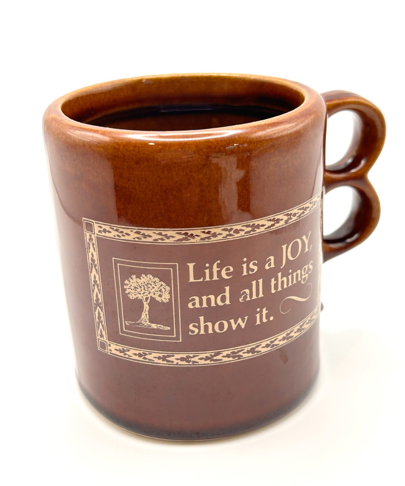 Vintage 1980’s Aramis Shaving Mug Life is a JOY and all things show it USA Rare*