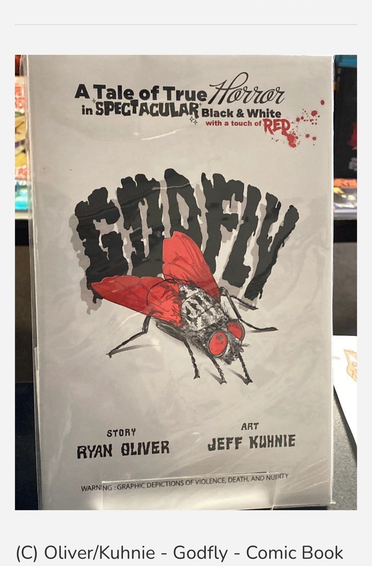 Godfly Comic Book Single Issue Partial Color by Ryan Oliver & Jeff Kuhnie
