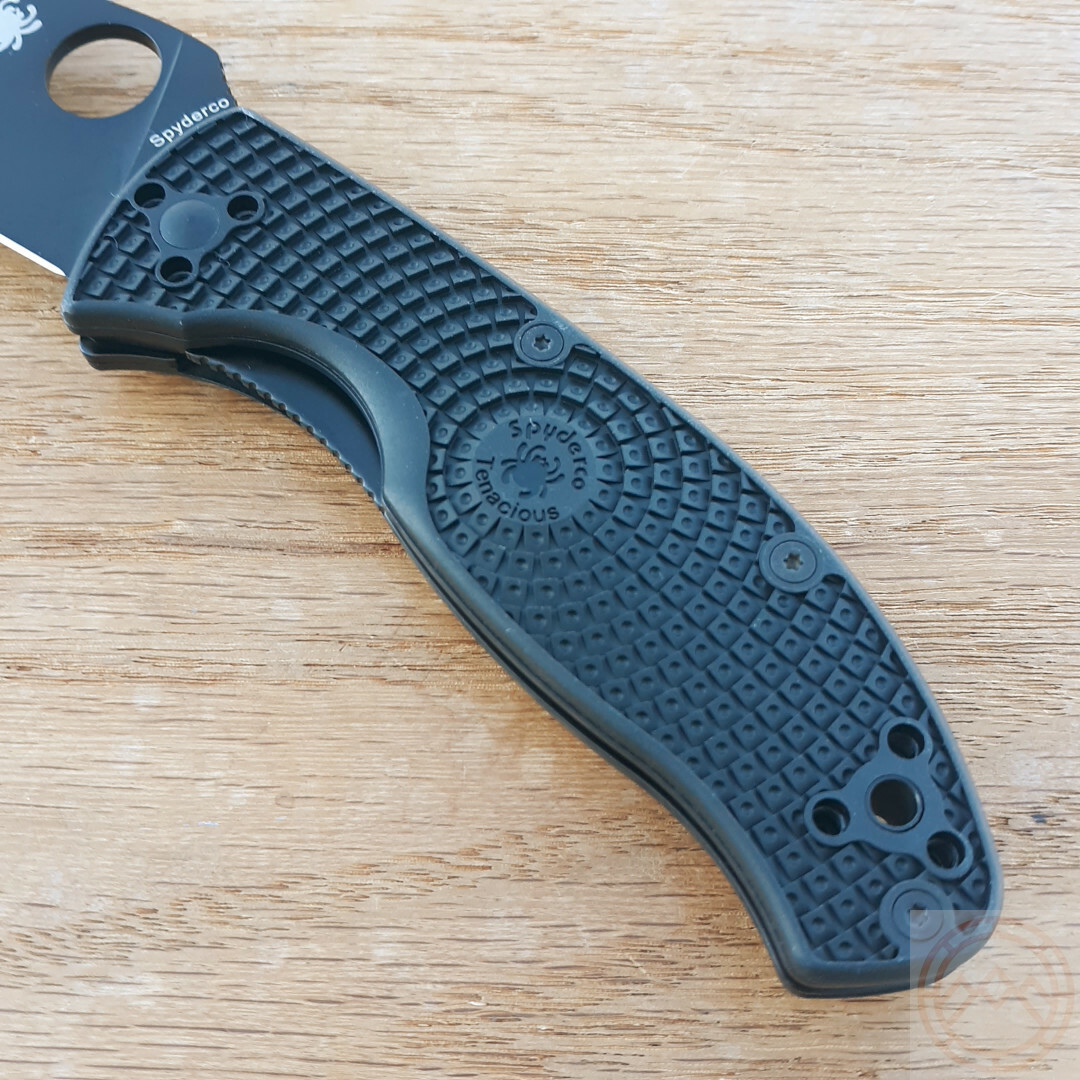 Spyderco Tenacious Folding Knife 3.38″ 8Cr13MoV Steel Blade Texture FRN Handle
