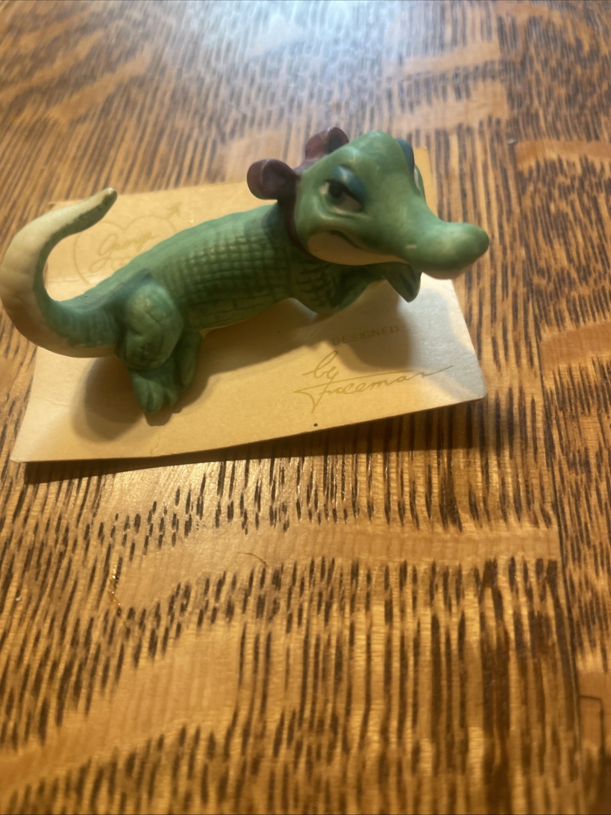Vtg 70s Freeman Miniature Alligator Jonathan Livingstone 2”