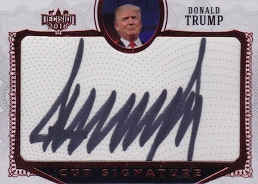 DECISION 2016 ELECTION Sealed 24-Pack Card Box! Look for TRUMP AUTO Signatures!
