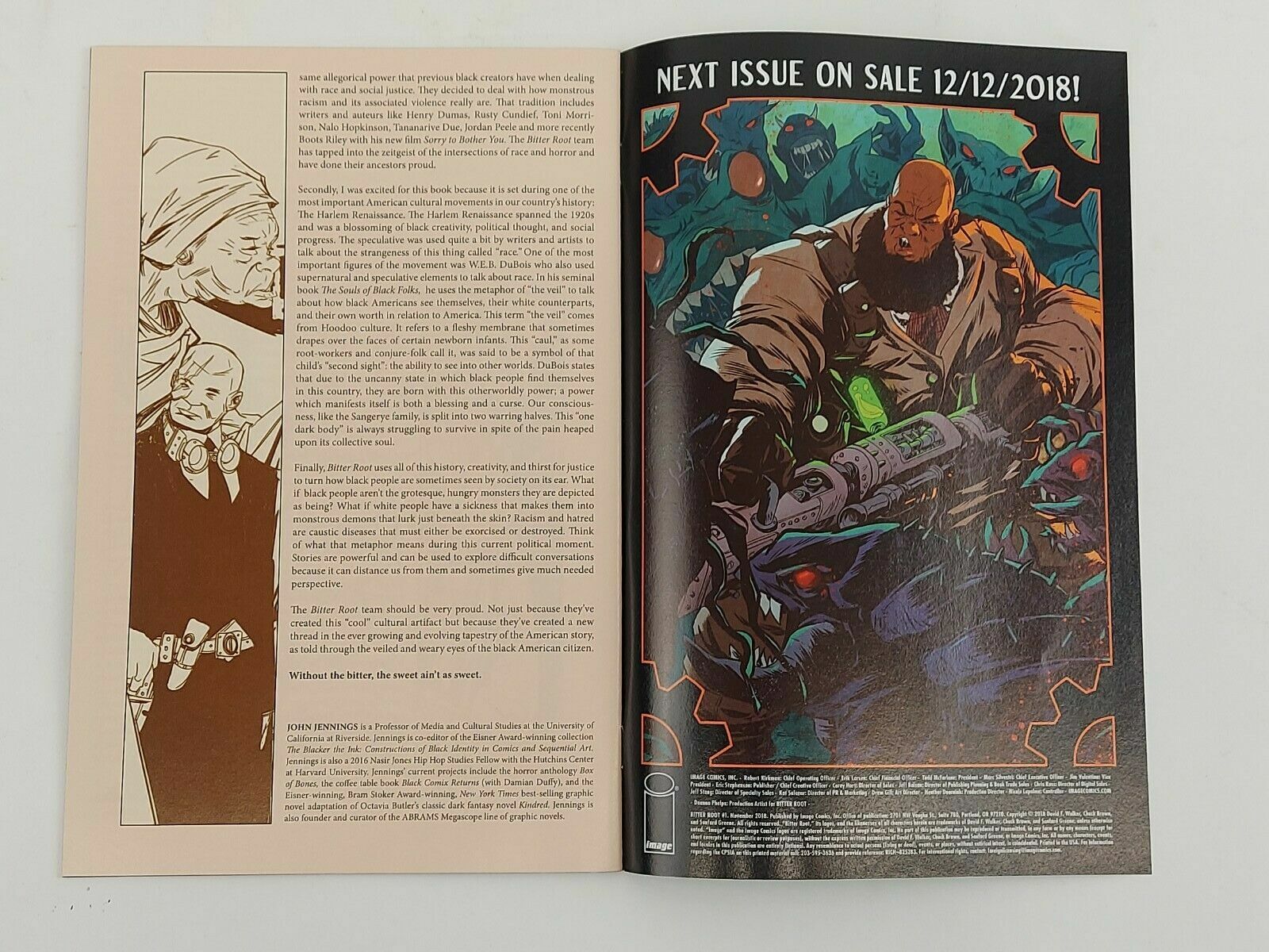 David F Walker, Chuck Brown / Bitter Root No 1 2018 Virgin Cover Variant