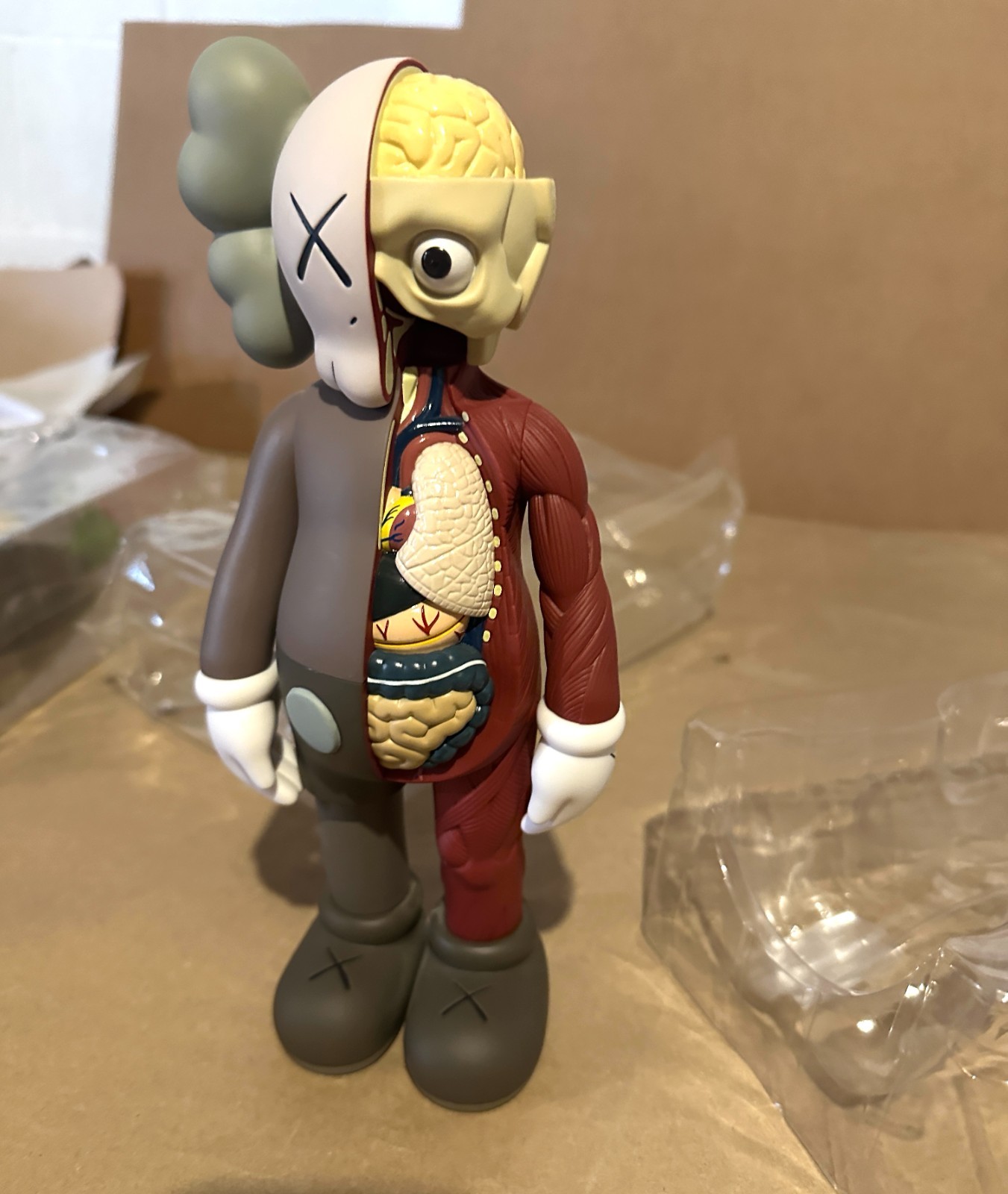 ❌❌ KAWS Companion Brown Flayed Vinyl Figure 2016 Open Edition Original Package