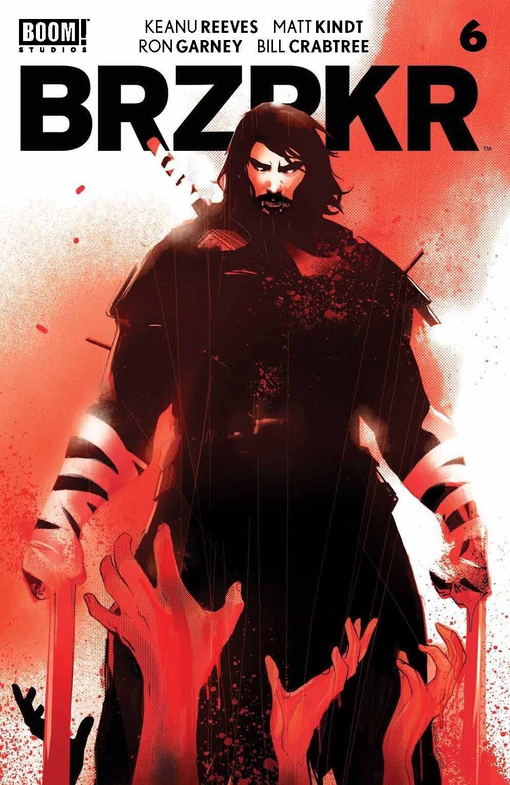 BRZRKR #6 (2021) LEE GARBETT FOIL VARIANT COVER ~ KEANU REEVES ~ UNREAD NM