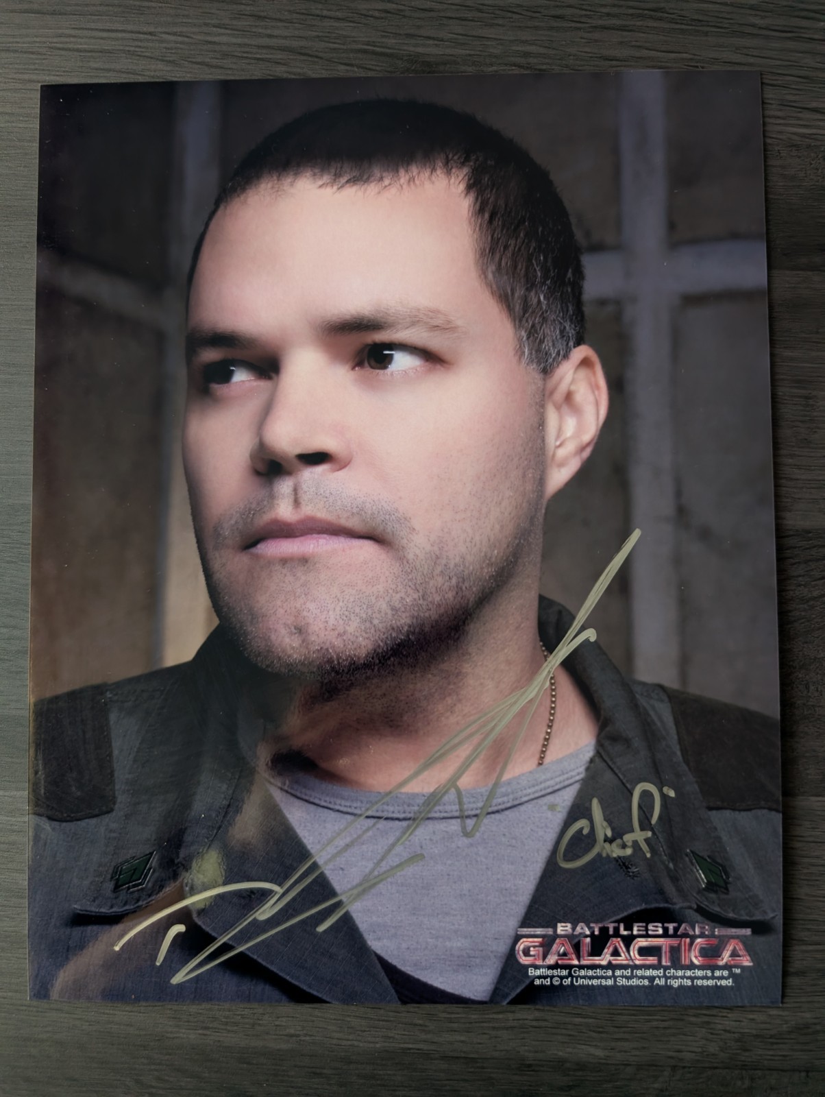 Aaron Douglas, BSG Battlestar Galactica Hand Signed 10×8 Autograph
