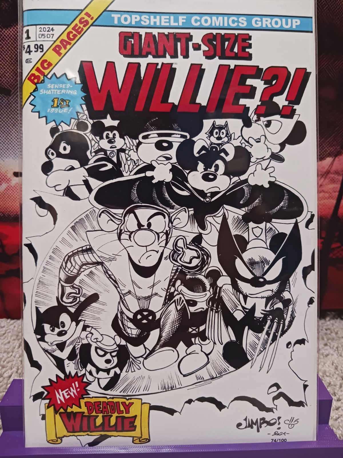 Why Not?! Willie – Giant Sized Willie – Jimbo Salgado – Ltd 100 TopShelf Comic