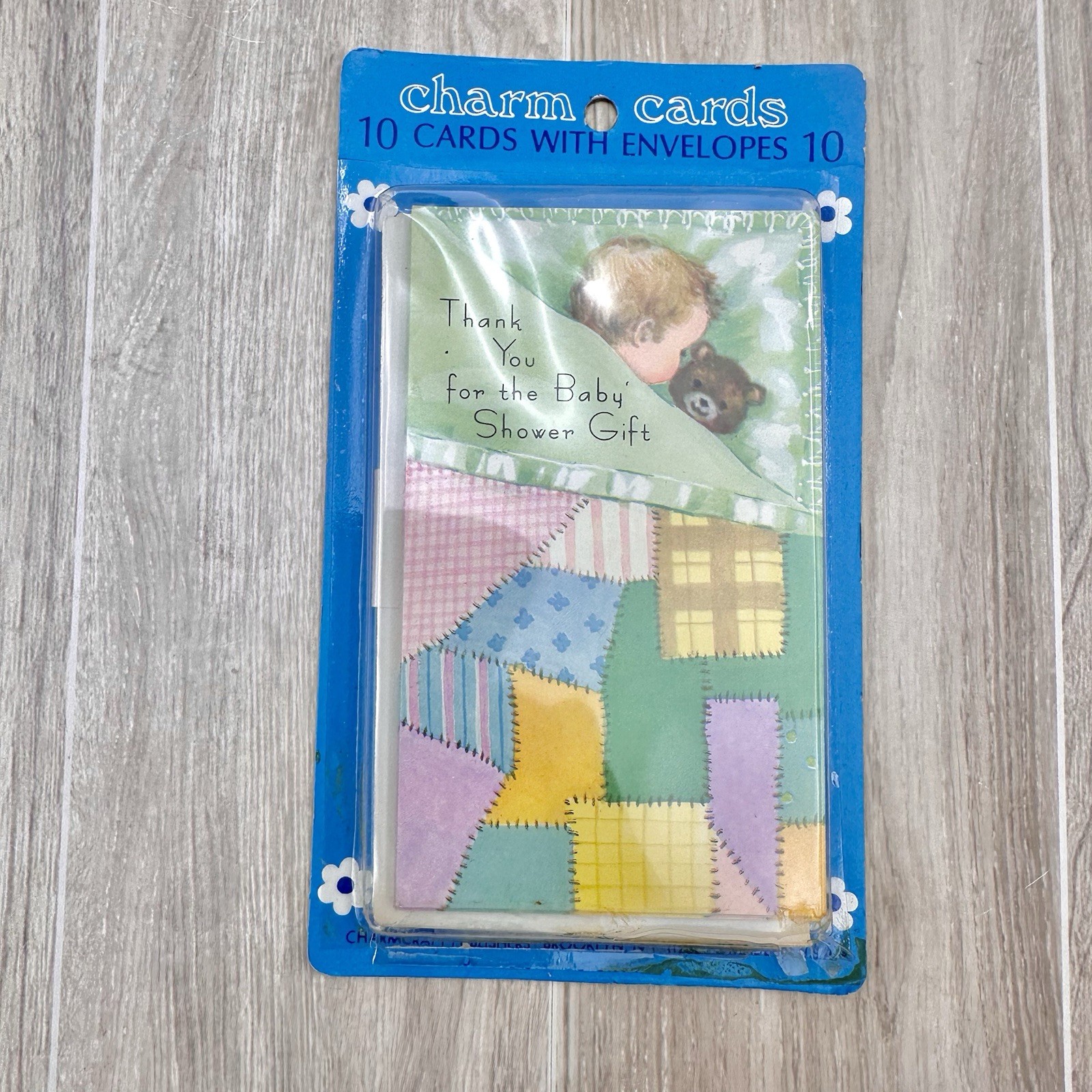 VTG 1970s Charm Cards Baby Shower Thank You Cards Pack of 10 Sealed Made In USA