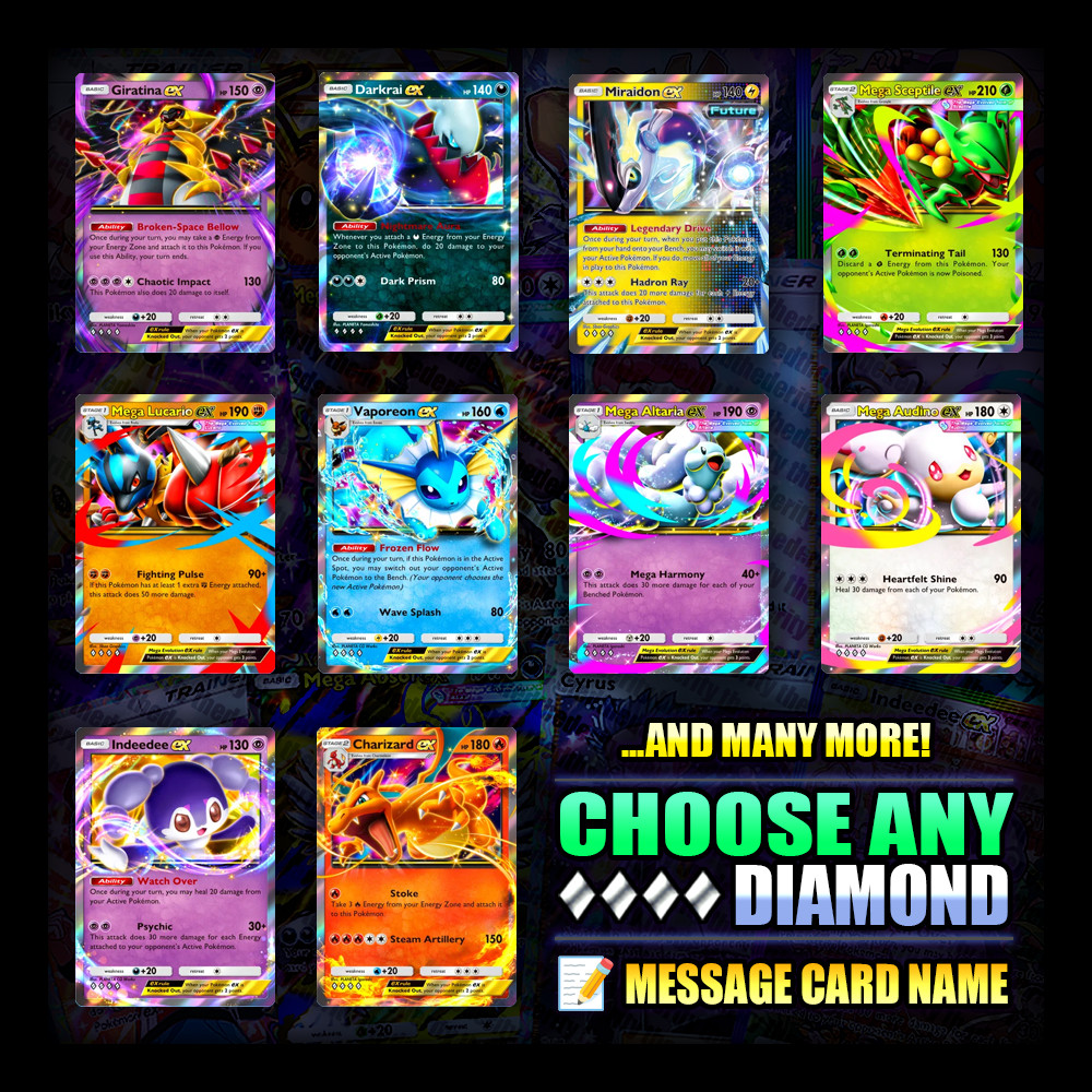 ✅ Pokemon TCG Pocket – Choose Any Diamond 🔷 1 to 4 🔷 English – Fast Trade