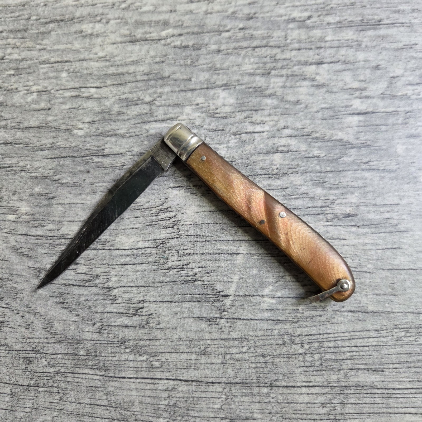 Vintage Hammer Brand USA Single Blade Fruit Knife Good Snap No Wobble
