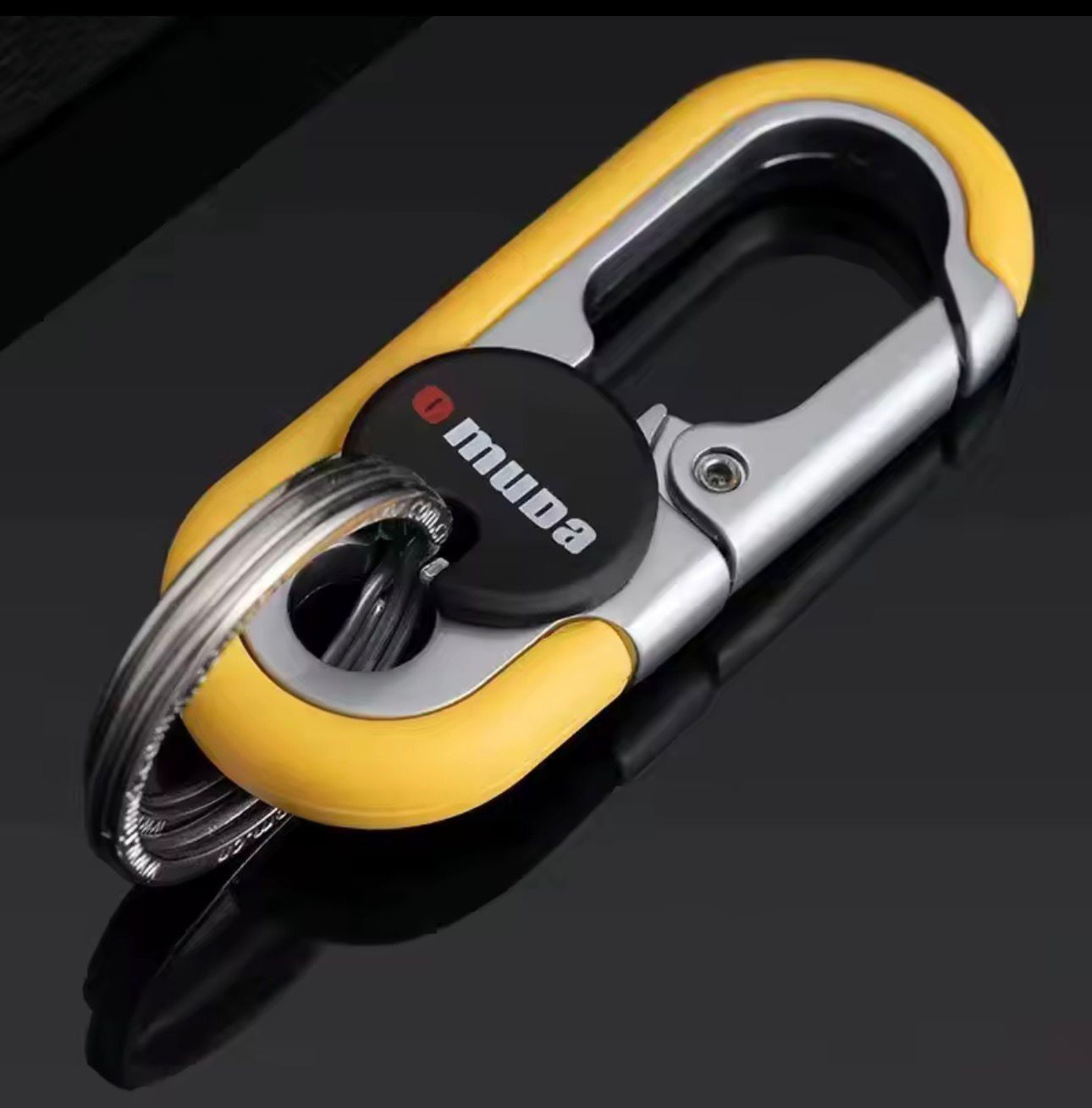 OMUDA Luxury Car Keychain – Heavy Duty Zinc Alloy Carabiner Key Ring