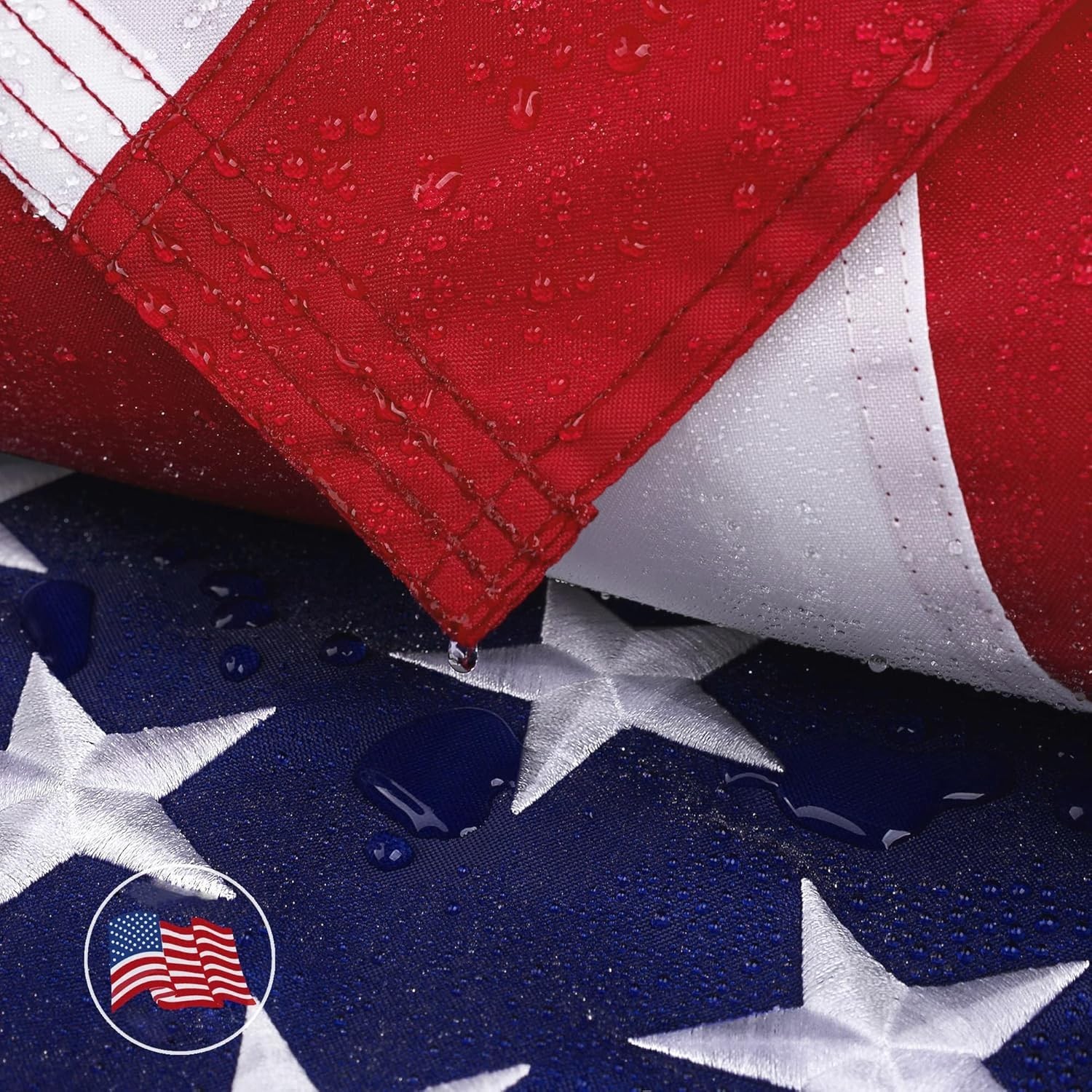 American Flag 8×12 Ft for Outside, Heavy Duty Nylon Flags for High Wind Outd…
