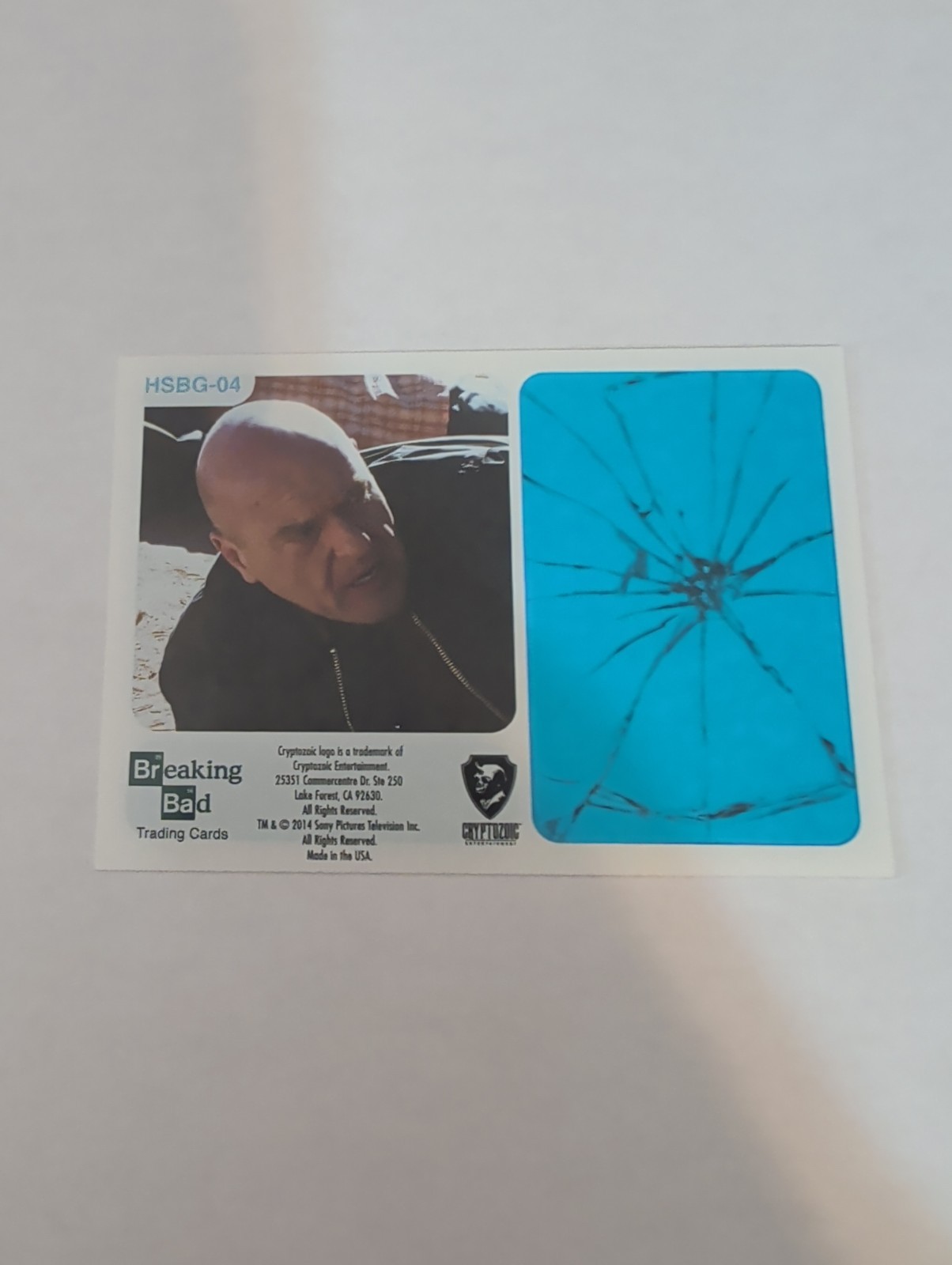 2014 Cryptozoic Breaking Bad Seasons 1 – 5 Blue Sky HSBG-04 Hank Schrader