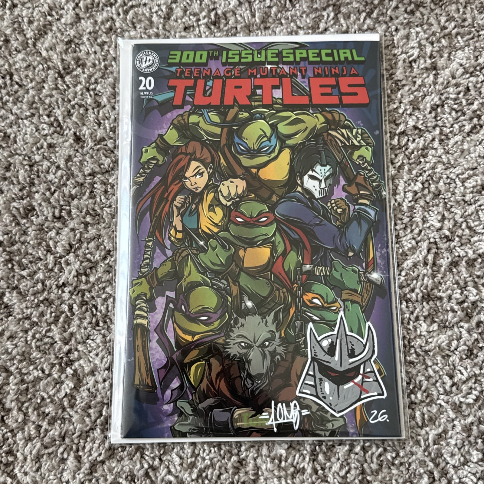 Teenage Mutant Ninja Turtles #20 Apodaca SDCC Variant 300th LE 300 Shredder
