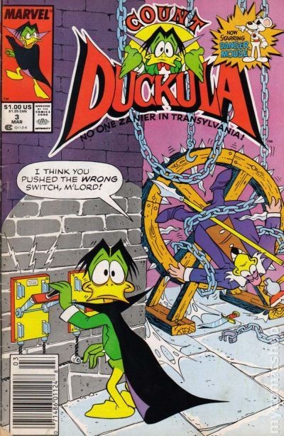 Count Duckula #3 VG/FN 5.0 1989 Stock Image Low Grade