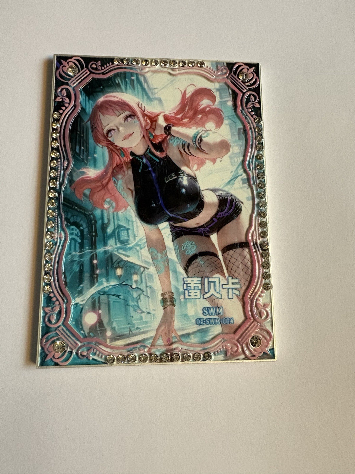 One Piece CCG Rebecca QX-SWM-004 Metal Card
