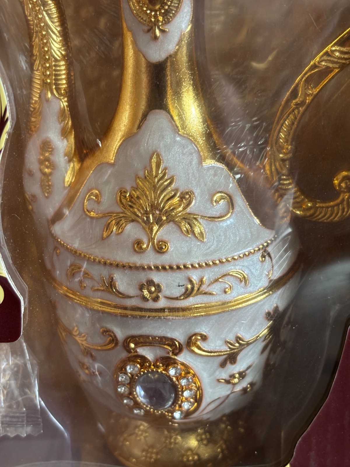 White & Gold Turkish Coffee Pot Set