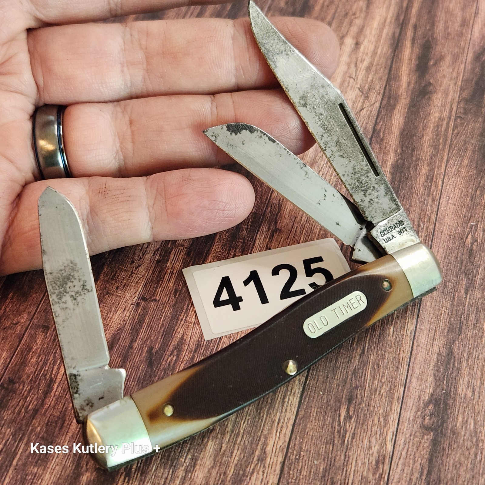 Schrade Old Timer 8OT Stockman 3.88″ Closed Knife Made In USA