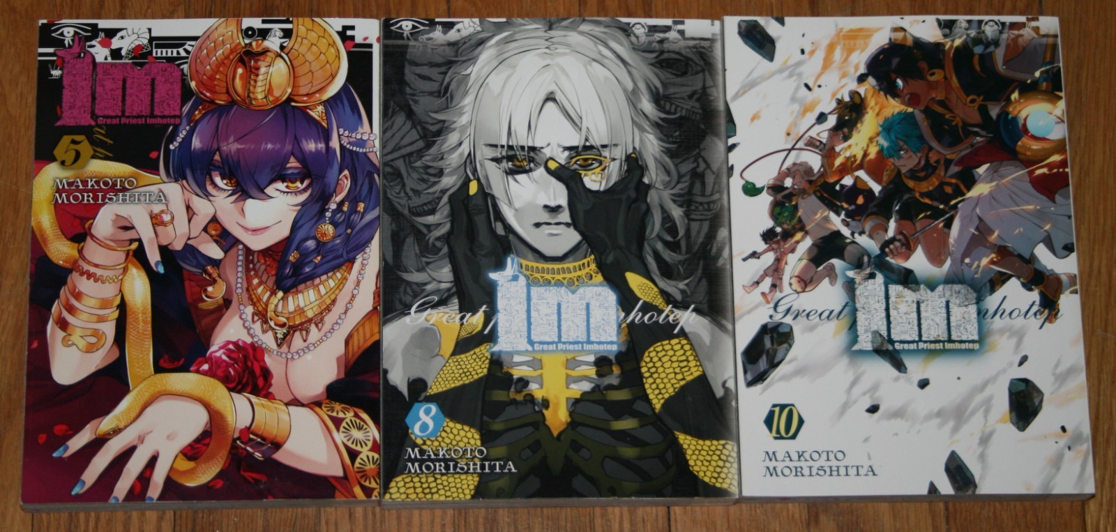 Lot of 3 Im: Great Priest Imhotep 5 8 10 graphic novel manga Makoto Morishita T