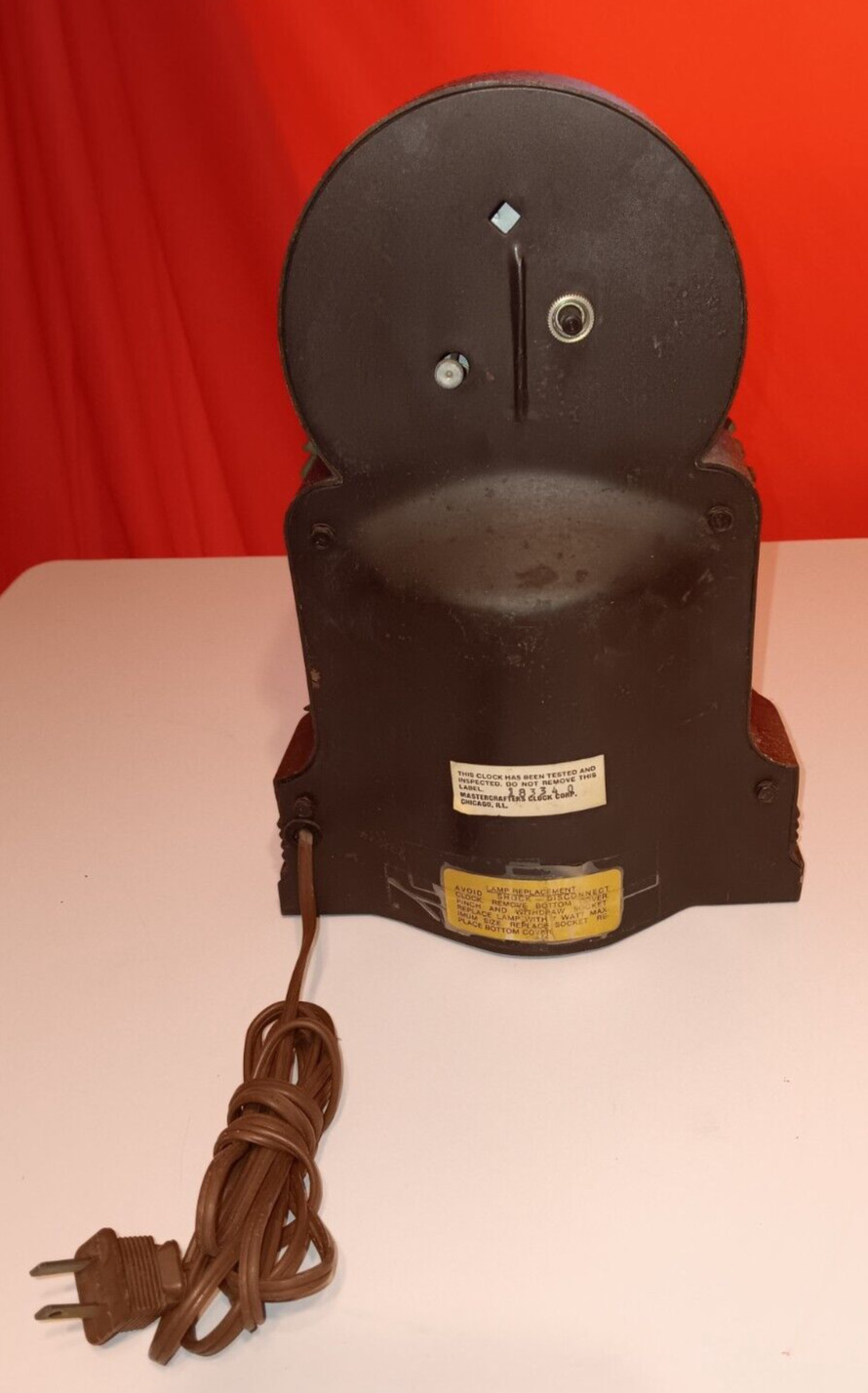 MASTER CRAFTERS Vintage Animated Lighted Motion Waterfall Clock Parts