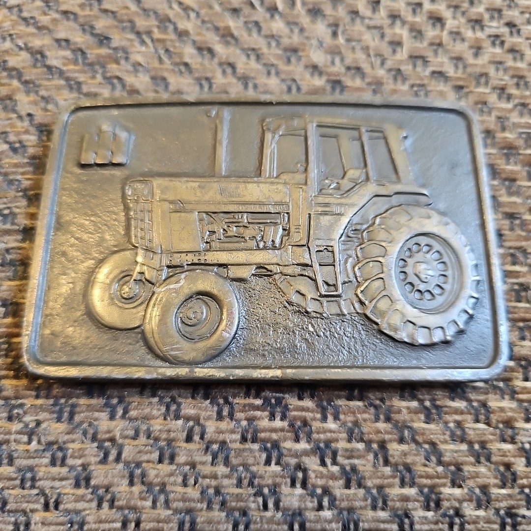 IH International Harvester 1086 Tractor Brass Belt Buckle SpecCast 2″belt Width