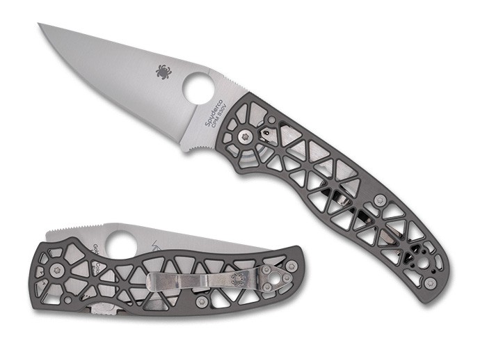 Spyderco Knives Edgerati C266ALP Gray Aluminum CPM S30V Stainless Pocket Knife