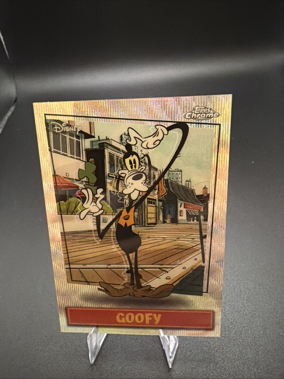 2026 Topps Disney Neon Goofy #MSSP-18 Mickey Shorts Short Print Wave Refractor
