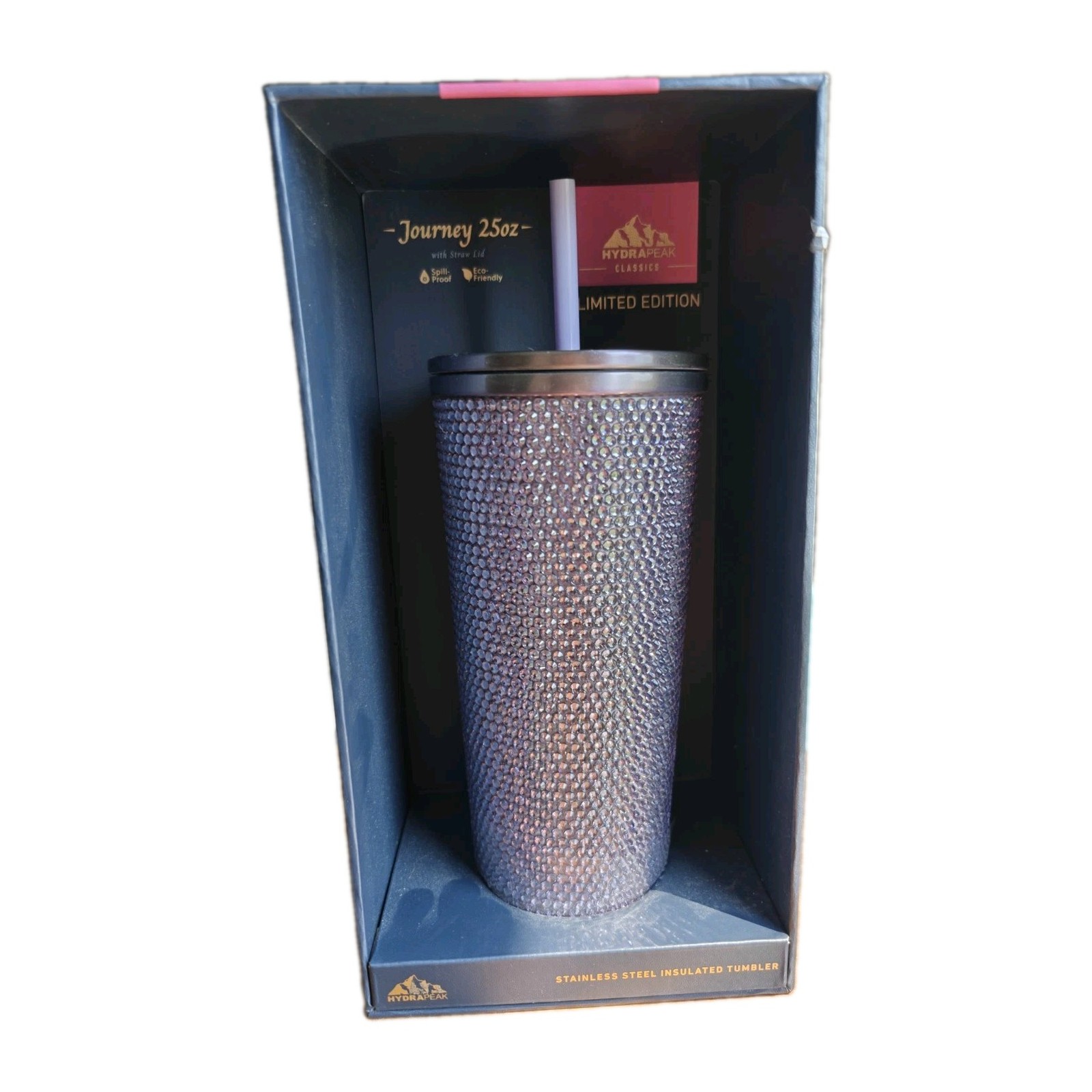 Limited Edition Hydrapeak Journey Insulated Tumbler Rhinestone Bling Lavender 25